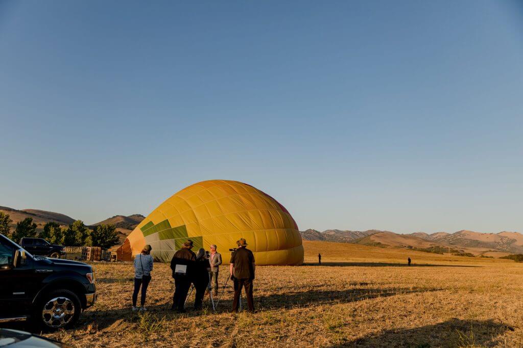 Hot air balloon in Santa Ynez Valley