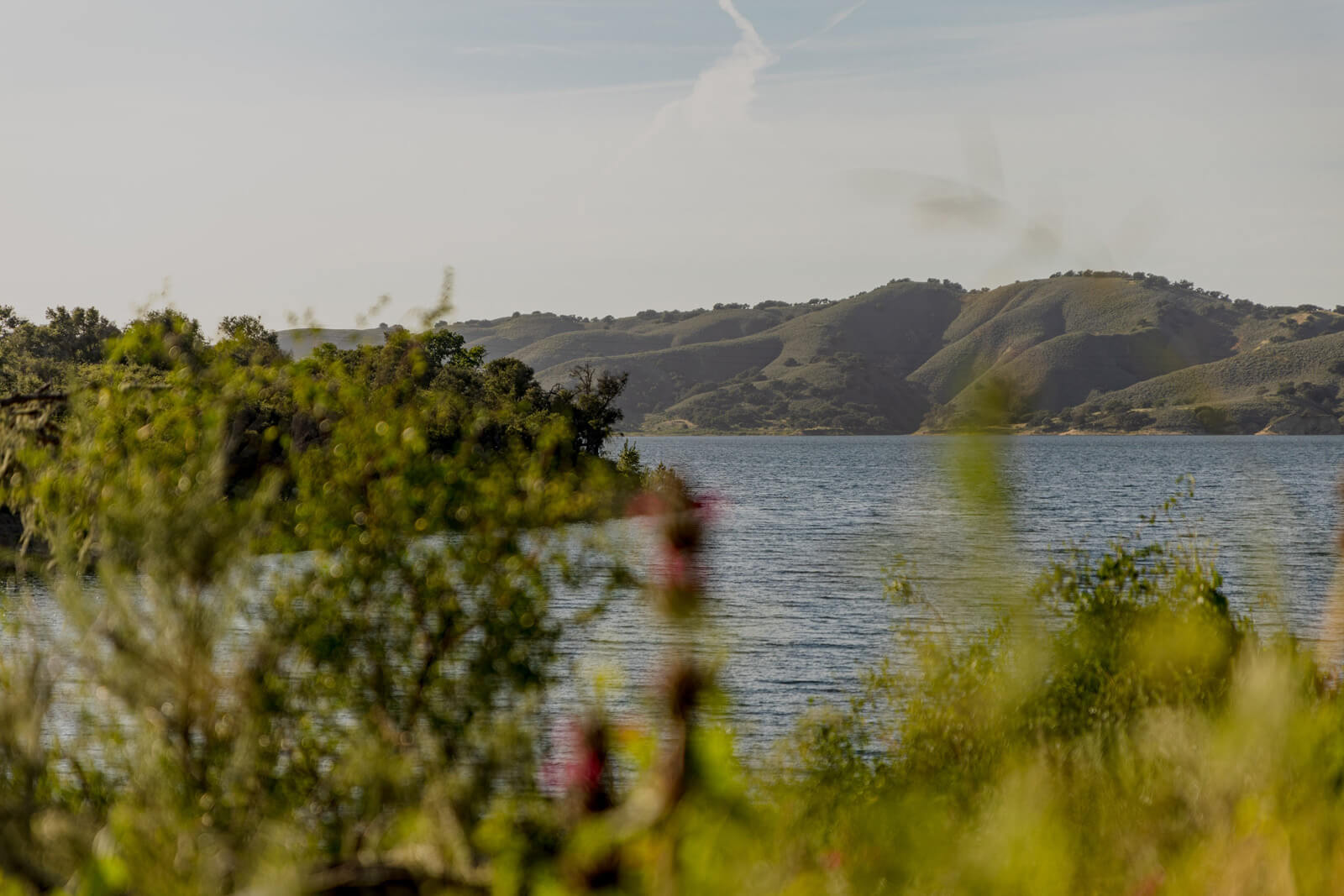 RV and Camping Lake and hills in the Santa Ynez Valley