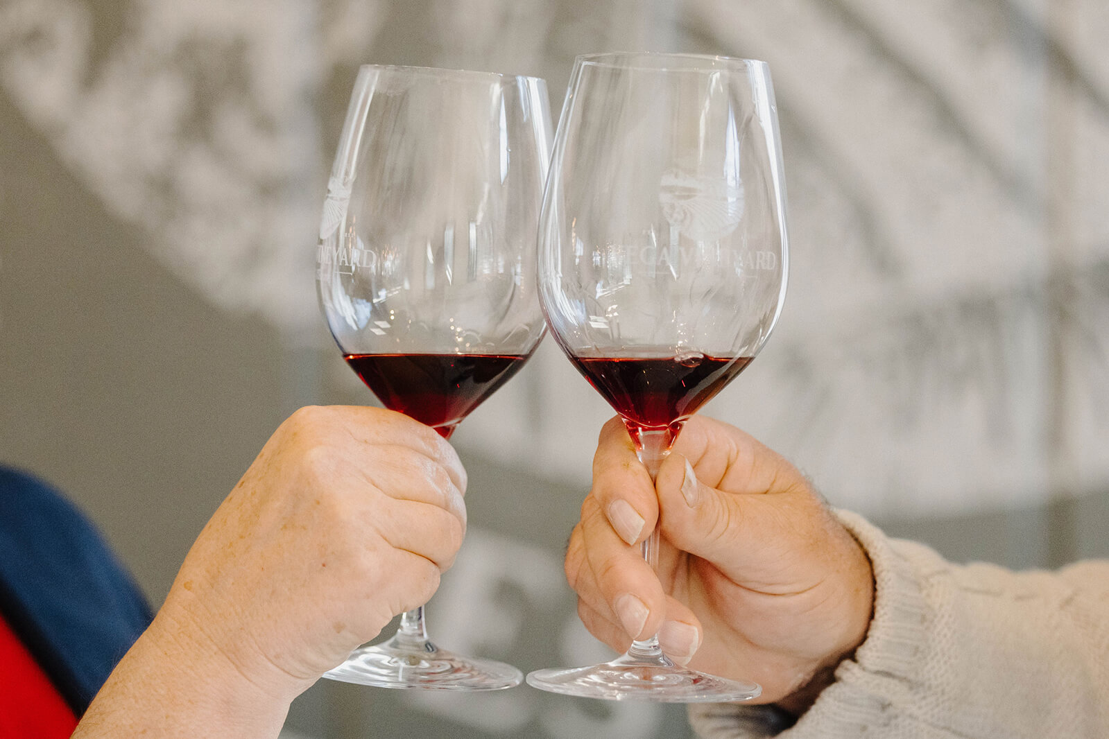 Wine glass toast
