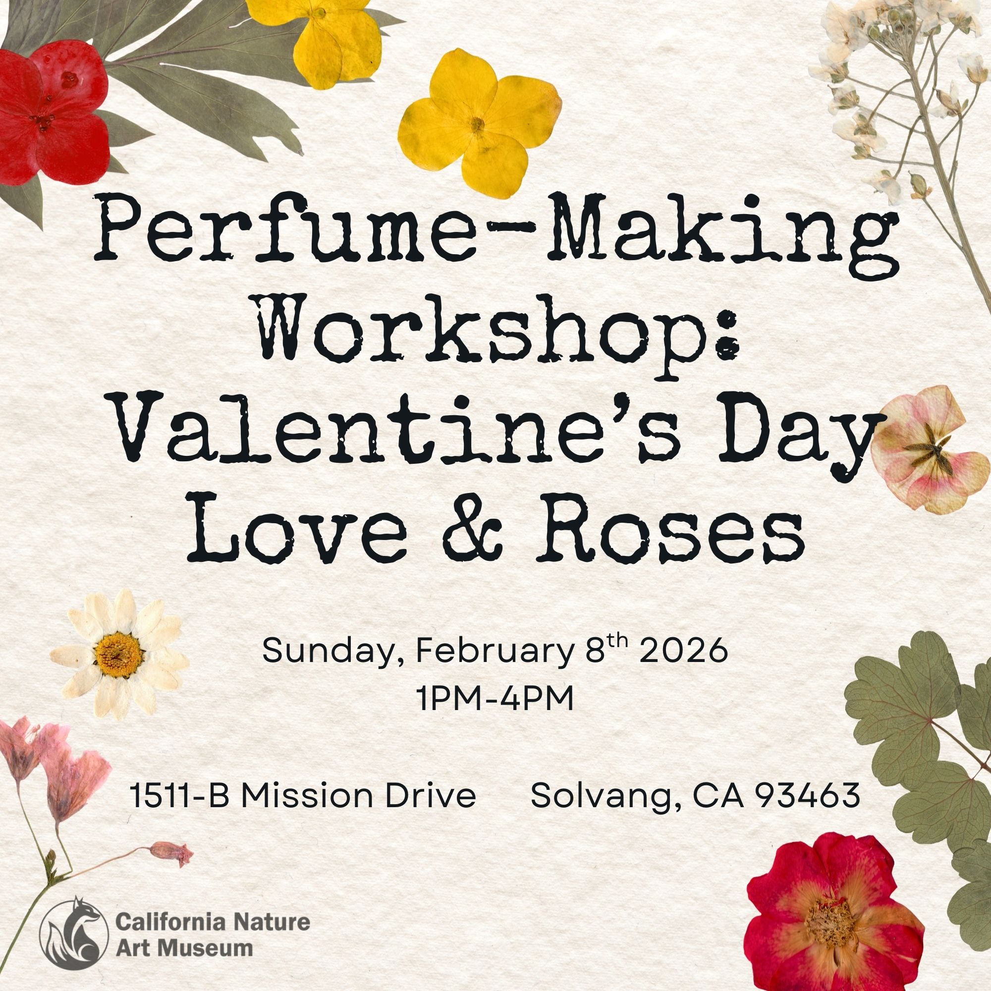 Natural Perfume-Making Workshop, Valentine's Day Love & Roses