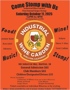 Industrial Wine Garden Grape Stomp Industrial Wine Garden Grape Stomp in Buellton California