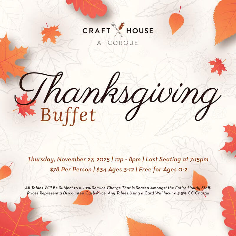 SYV Holiday Events 2025 craft-house-corque-thanksgiving-buffet