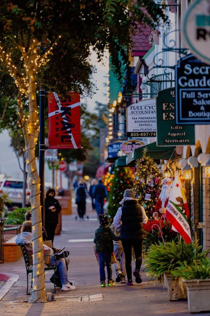 Santa Ynez Valley Holiday Getaway, Solvang streets