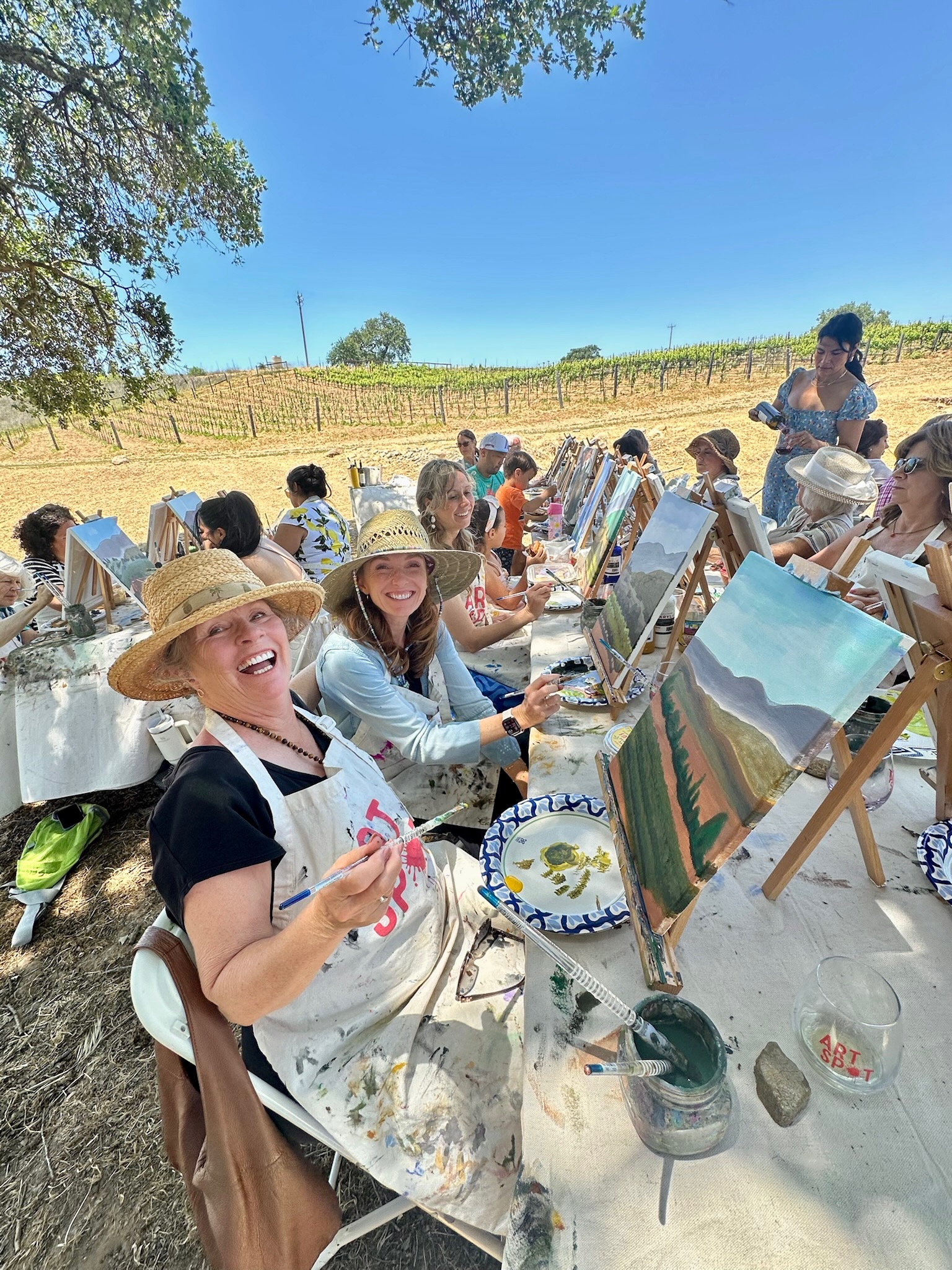 Mother’s Day Painting in the Vineyard at Sunstone Winery