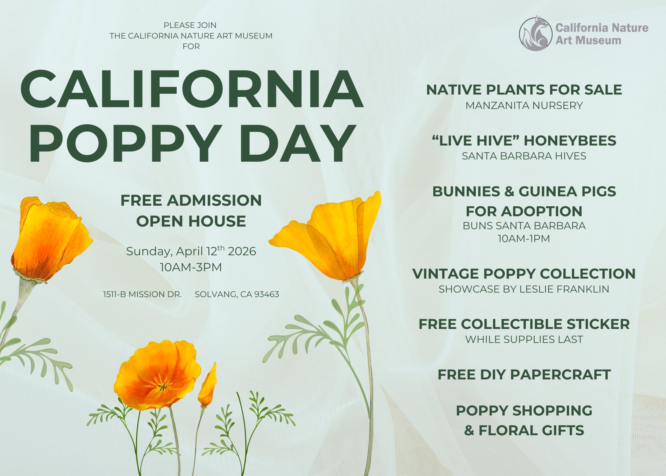 Free Admission: California Poppy Day