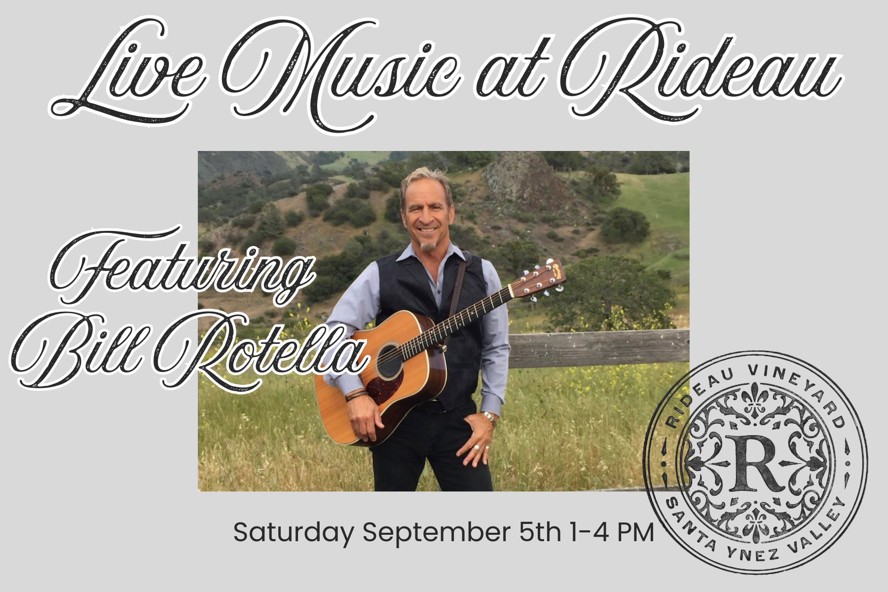 Live Music at Rideau Featuring: Bill Rotella