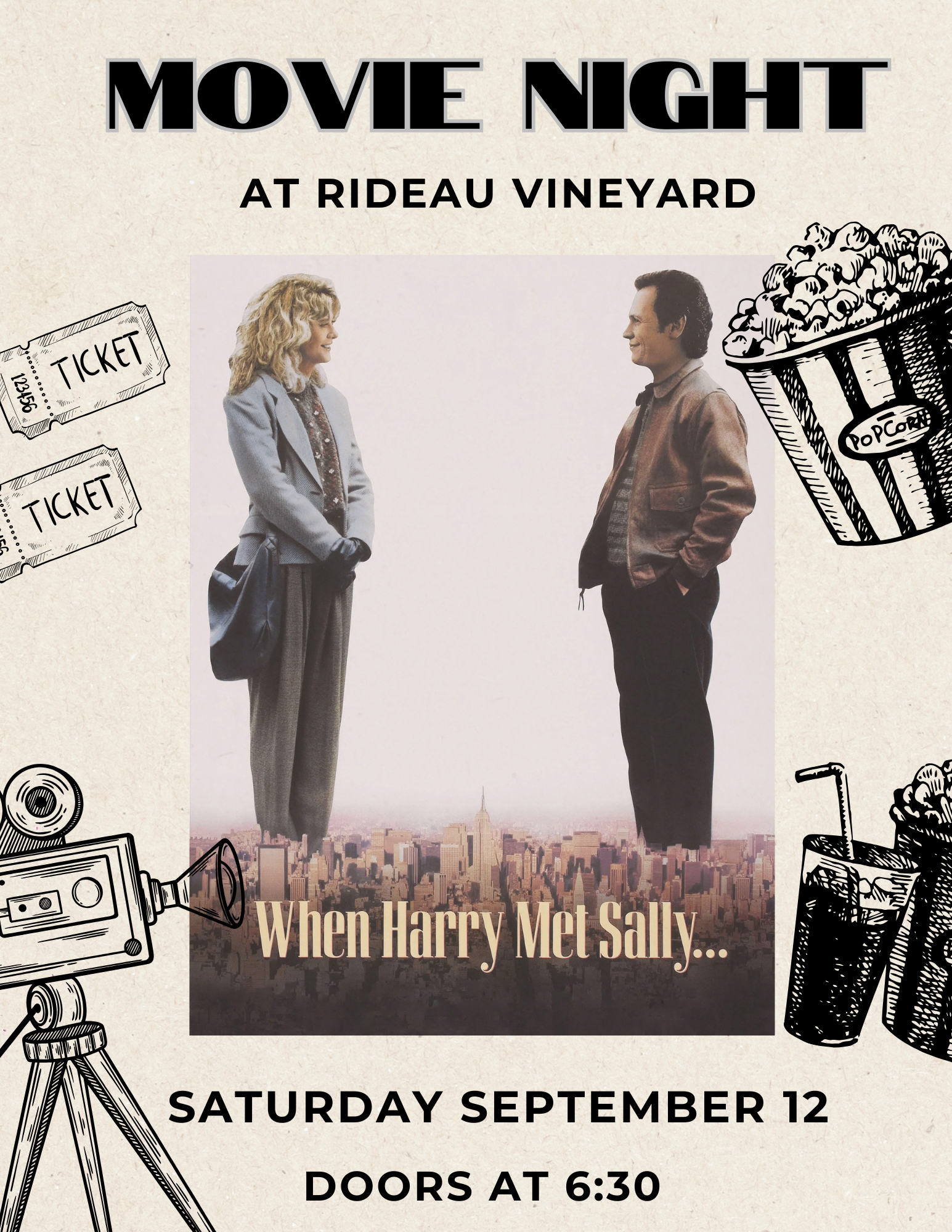 Movie Night at Rideau Featuring: When Harry Met Sally