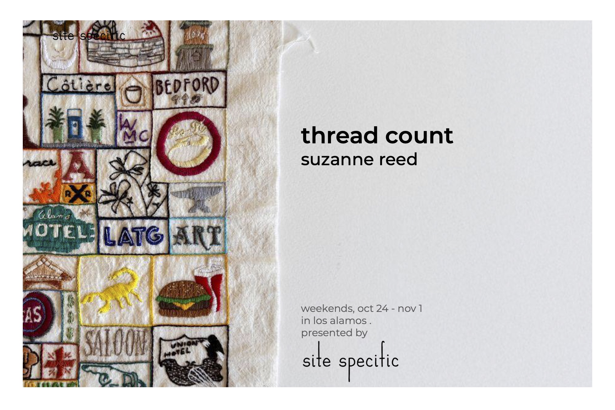 Thread Count - an Embroidery Exhibition in Los Alamos